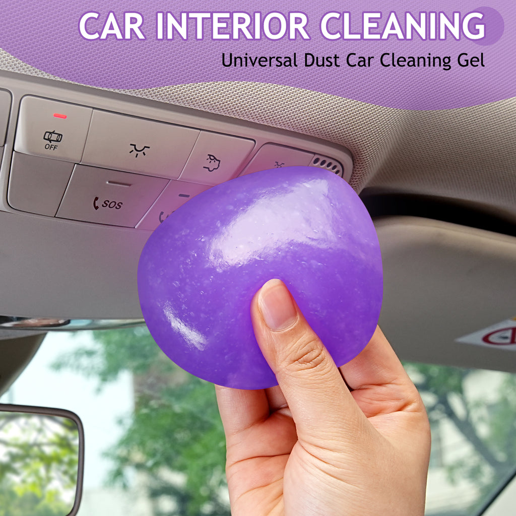 TeSabMi Car Cleaning Gel, Reusable Cleaning Putty for Car Interior Detailing, Air Vents, Dashboard, Cup Holder and Console Gaps
