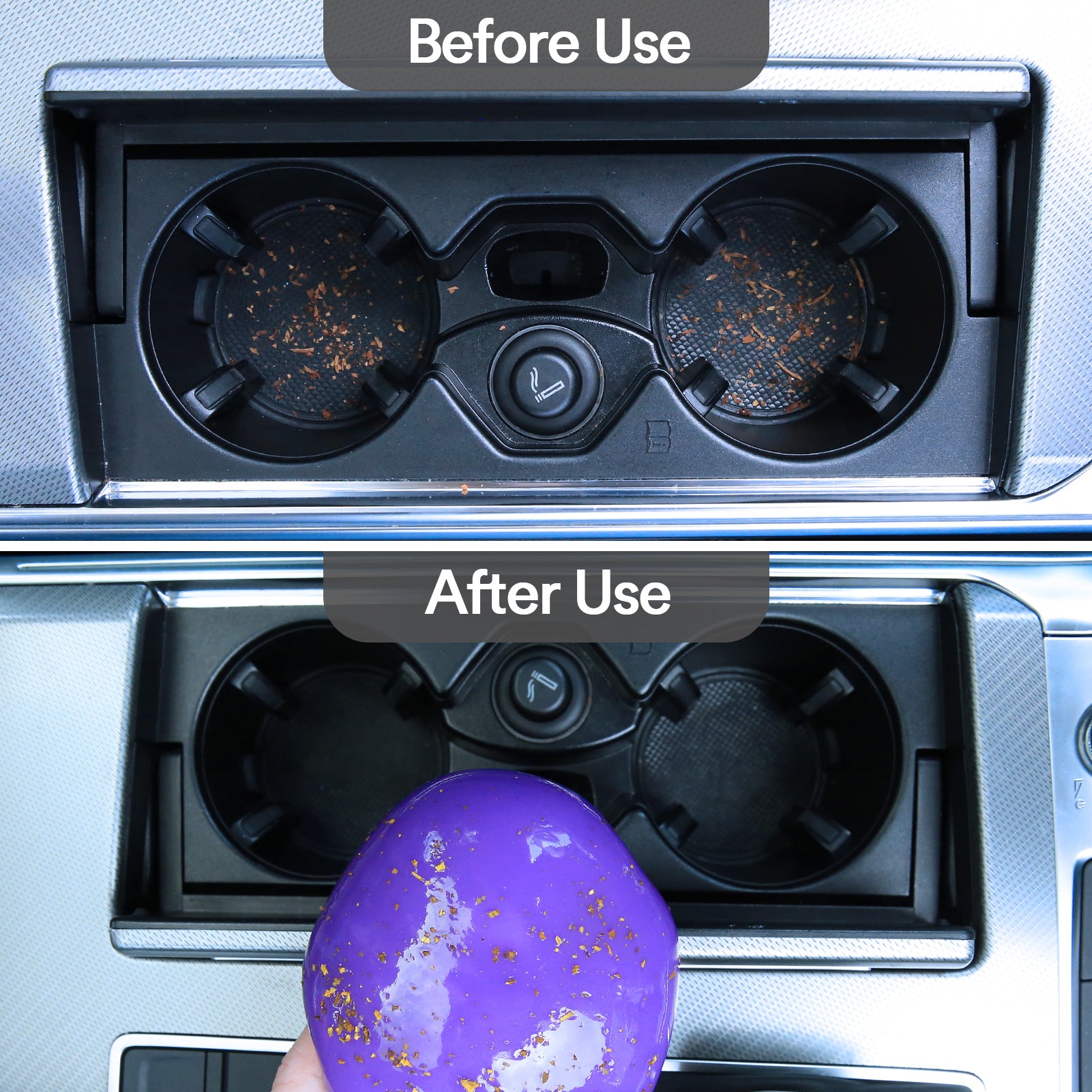 TeSabMi Car Cleaning Gel, Reusable Cleaning Putty for Car Interior Detailing, Air Vents, Dashboard, Cup Holder and Console Gaps