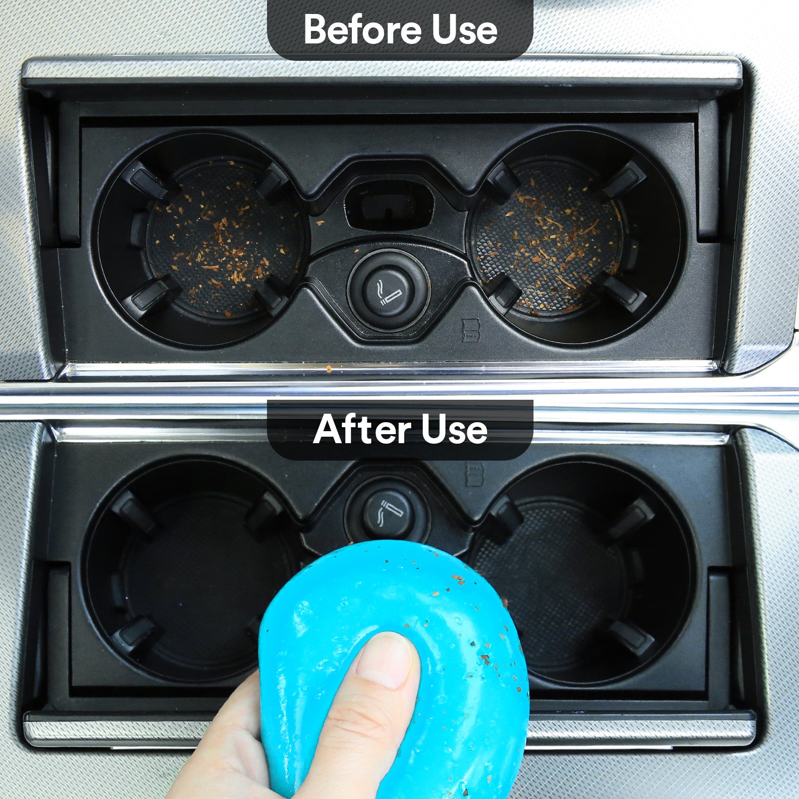 TeSabMi Car Cleaning Gel, Reusable Cleaning Putty for Car Interior Detailing, Air Vents, Dashboard, Cup Holder and Console Gaps Blue