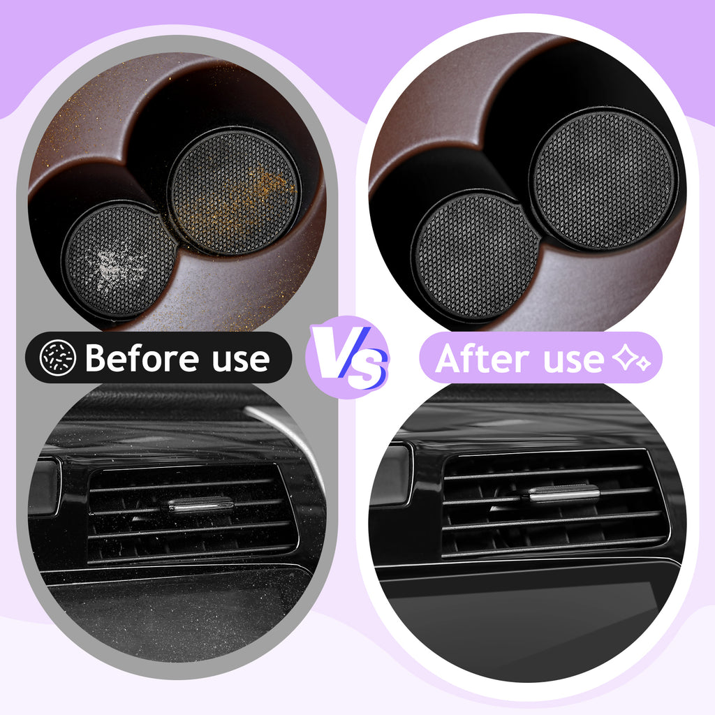 TeSabMi Car Cleaning Gel, Reusable Cleaning Putty for Car Interior Detailing, Air Vents, Dashboard, Cup Holder and Console Gaps