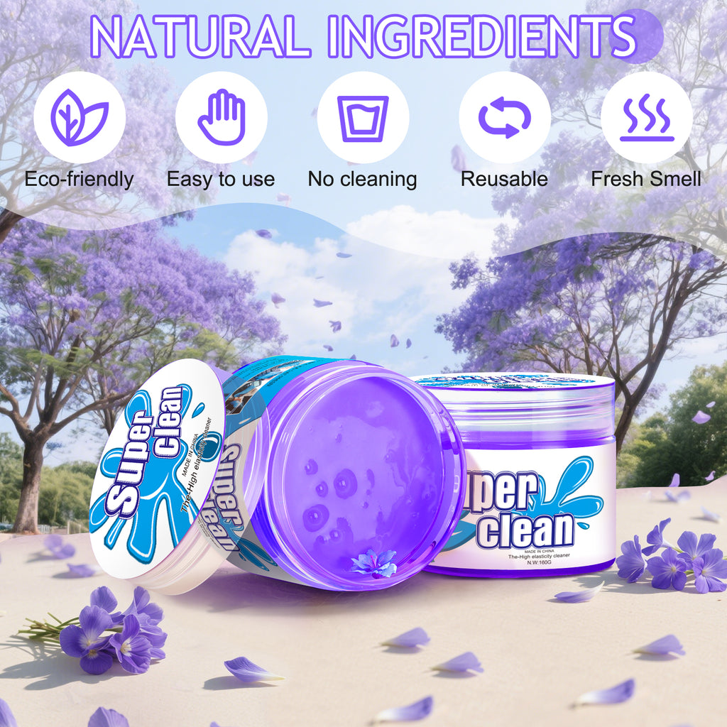 TeSabMi Car Cleaning Gel, Reusable Cleaning Putty for Car Interior Detailing, Air Vents, Dashboard, Cup Holder and Console Gaps