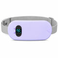 TeSabMi Cordless Heating Pad for Period Cramps, Portable Menstrual Heating Belt with 6 Heat Levels, 6 Vibration Modes, Gift for Women Her Purple