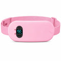 TeSabMi Cordless Heating Pad for Period Cramps, Portable Menstrual Heating Belt with 6 Heat Levels, 6 Vibration Modes, Gift for Women Her Pink